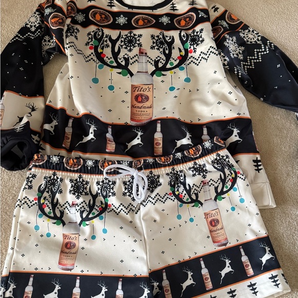 Other - Themed Tito’s Pajamas - Black and Cream